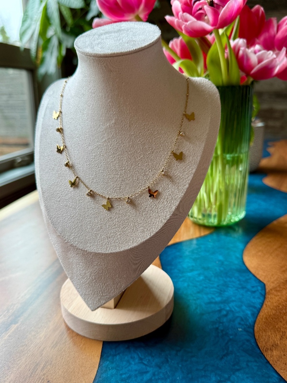 18k Butterfly Necklace